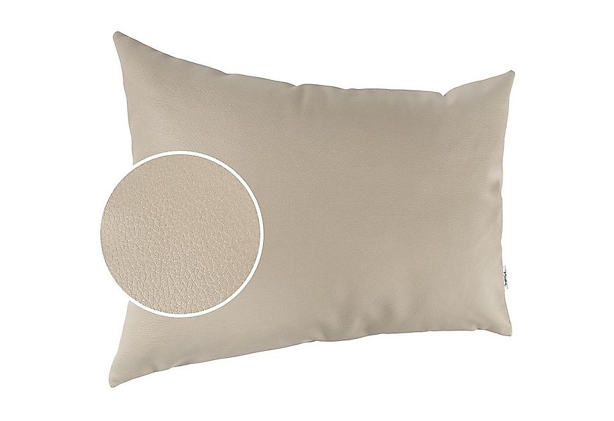 Kisska Dekokissen Kissenhülle KUMO atmungsaktive Kunstleder Kissenbezug Zie günstig online kaufen