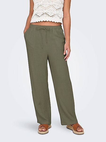 ONLY Schlupfhose "ONLSIESTA MW PULL-UP LINEN BL PNT NOOS" Viskosemischung günstig online kaufen
