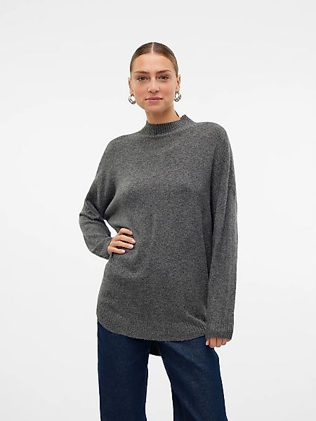 Vero Moda Strickpullover "VMPLAZA LS HIGHNECK LONG PULLOVER GA BOO" günstig online kaufen