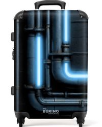 NoBoringSuitcases.com© Hartschalen-Trolley mit leuchtende Räder - günstig online kaufen