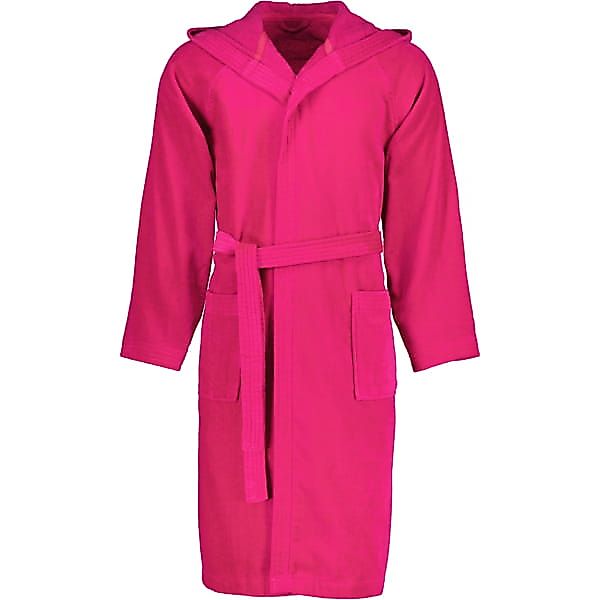 Vossen Bademäntel unisex Kurzmantel mit Kapuze Texas - Farbe: cranberry - 3 günstig online kaufen