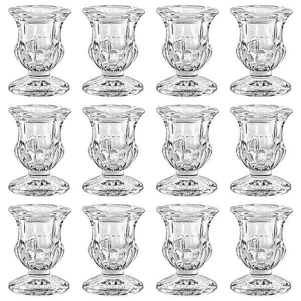 Belle Vous Kerzenständer Glas Kerzenhalter (12 günstig online kaufen