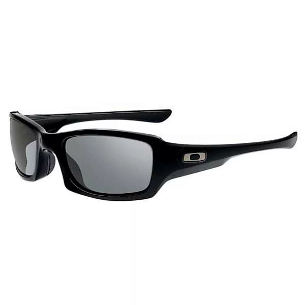 Oakley Fives Quadratische Sonnenbrille Warm Grey/CAT3 Grey Smoke günstig online kaufen