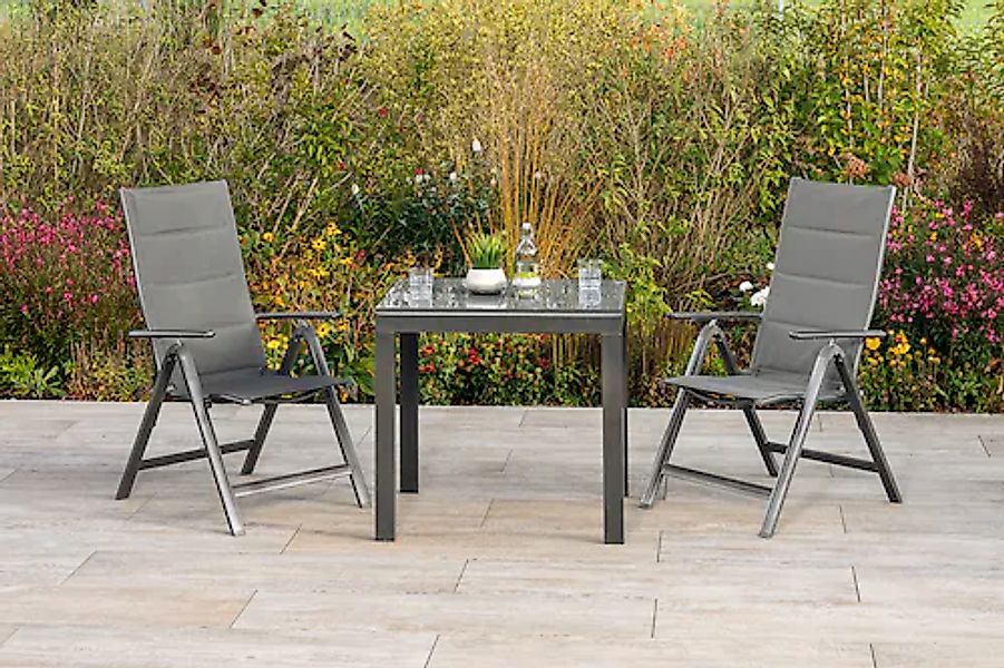 MERXX Balkonset »Taviano« Set, 3 Stk. tlg. 2 Klappsessel, 5-fach verstellba günstig online kaufen