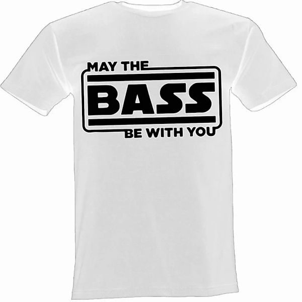 Lustige & Witzige T-Shirts T-Shirt T-Shirt May the Bass be with you Fun T-S günstig online kaufen