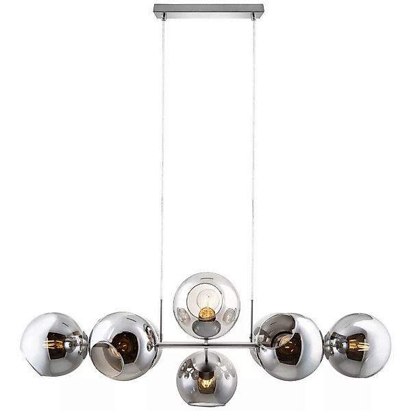 Nowa Pendelleuchte 31240802 nickel matt Rauchglas Metall B/H/T: ca. 100x150 günstig online kaufen