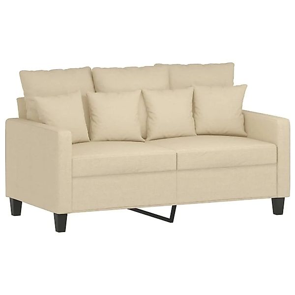 vidaXL 2-Sitzer-Sofa Creme 120 cm Stoff 359261 günstig online kaufen