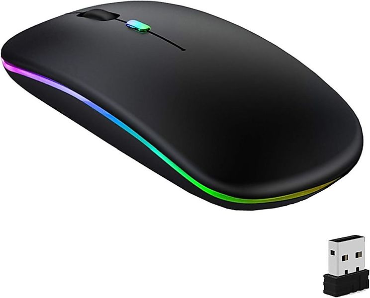 MEGAGOODS Universal Kabellose Gaming-Maus RGB, ergonomisch, günstig online kaufen