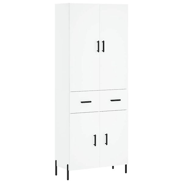 vidaXL Highboard Weiß 69,5x34x180 cm Holzwerkstoff 3198153 günstig online kaufen