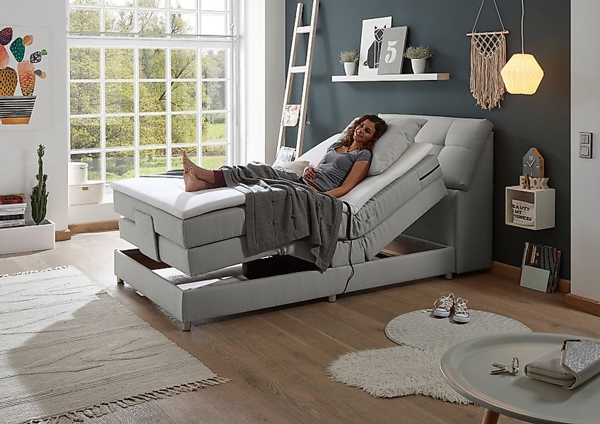 ED EXCITING DESIGN Boxspringbett Carpino, inkl. günstig online kaufen