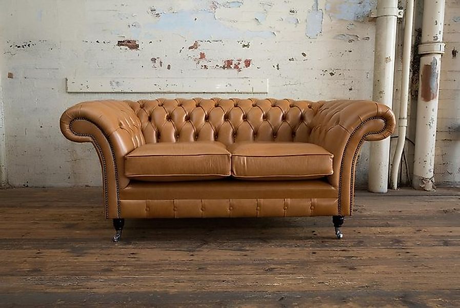JVmoebel Sofa Luxus 2 Sitzer Couch Polster Sofa Textil Stoff Chesterfield C günstig online kaufen