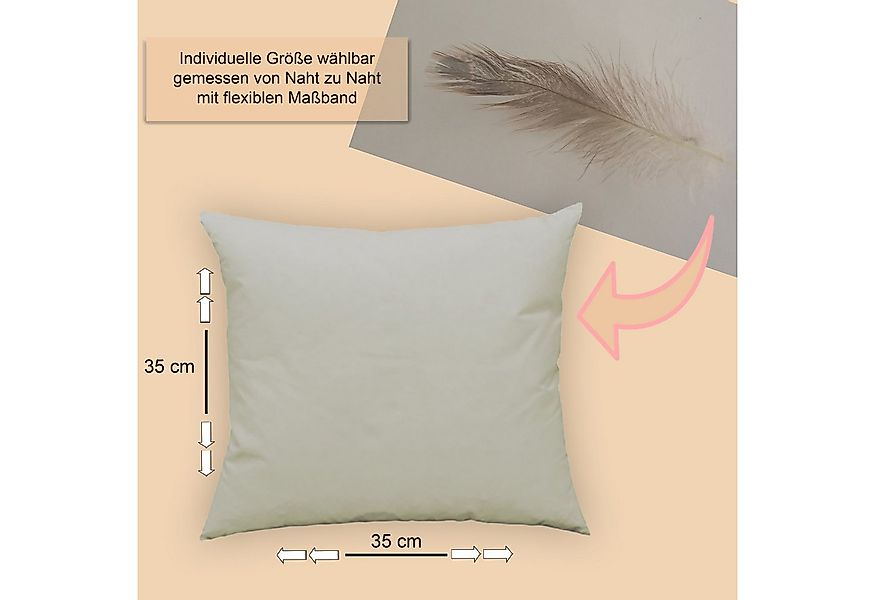 Haus und Deko Kopfkissen 4er Pack Füllkissen Federn Kissen Inlett Kissenfül günstig online kaufen
