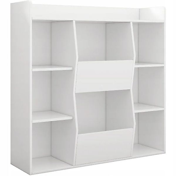 Rebiko Offenes Regal Geräumige Kommode Kalax Weiß für Bücher Büro Modern Gr günstig online kaufen