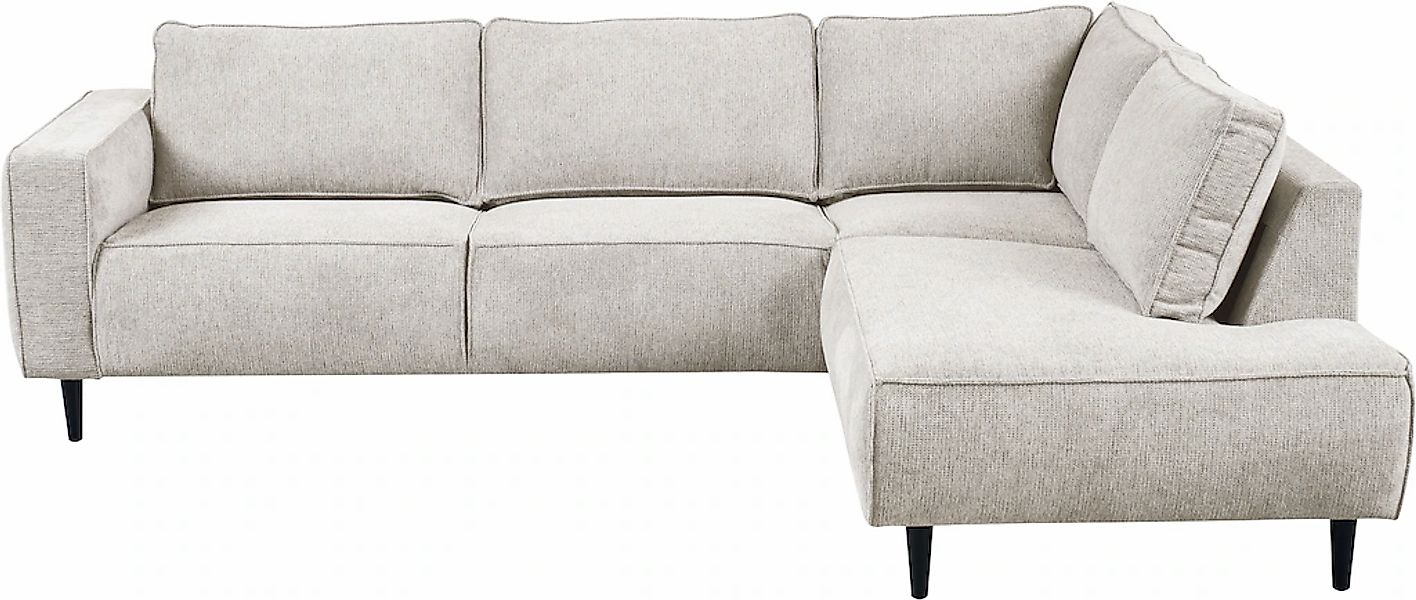 Home affaire Ecksofa "Fumone, Lederoptik oder Soft-Touch Chenille" Breite 2 günstig online kaufen