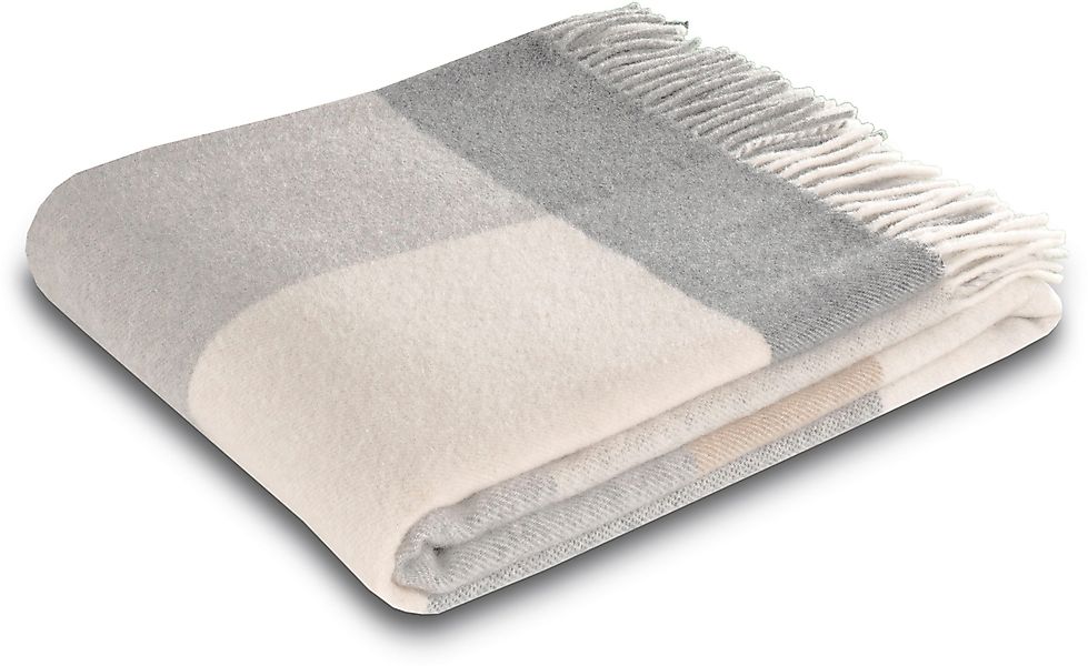 Biederlack Plaid »Soft Impression im Doubleface-Look«, Wolle-Kaschmir-Mix günstig online kaufen