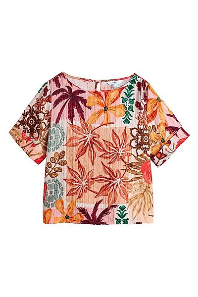 Next Kurzarmbluse Kurzärmeliges kastiges T-Shirt (1-tlg) günstig online kaufen