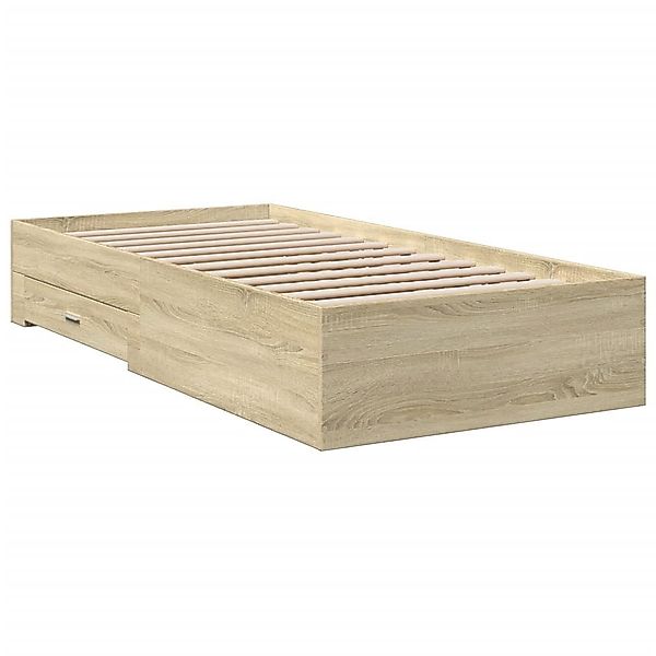 vidaXL Bett Bettgestell mit Schubladen Sonoma-Eiche günstig online kaufen