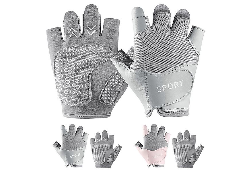 Sunicol Trainingshandschuhe Fitness Handschuhe, Anti-Rutsch, Federnde Reibu günstig online kaufen