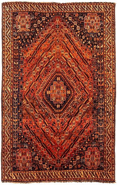 morgenland Wollteppich »Shiraz Medaillon 275 x 175 cm«, rechteckig günstig online kaufen