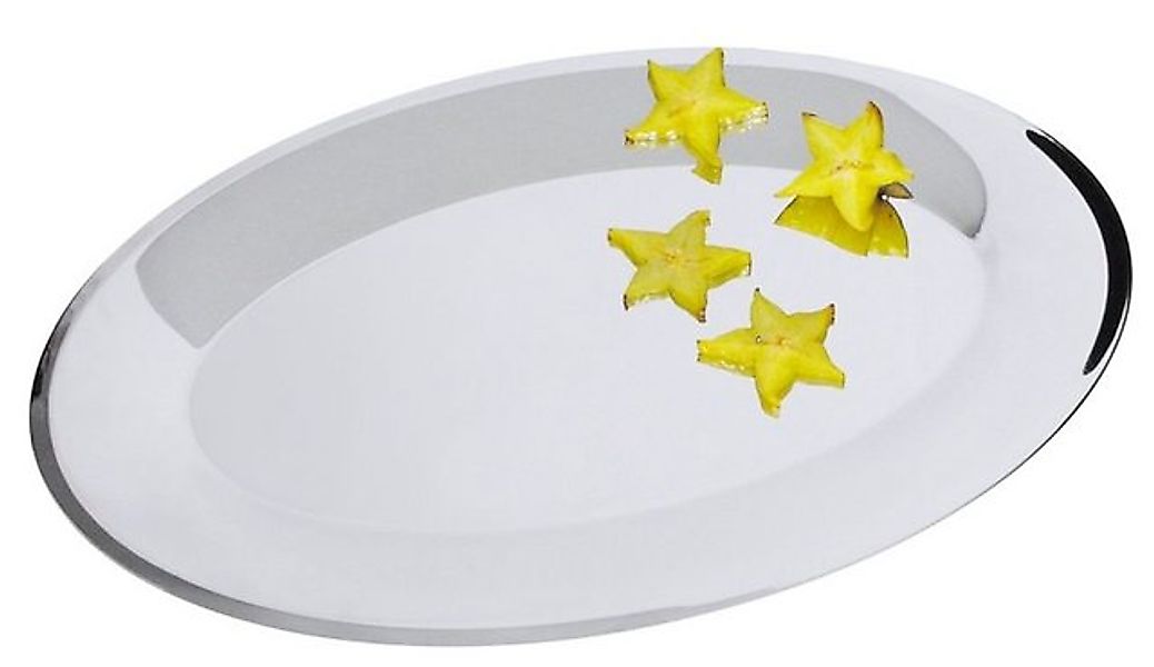 Contacto Buffet Edelstahl Buffetplatte oval 36 x 25 cm, silber, gute Qualit günstig online kaufen