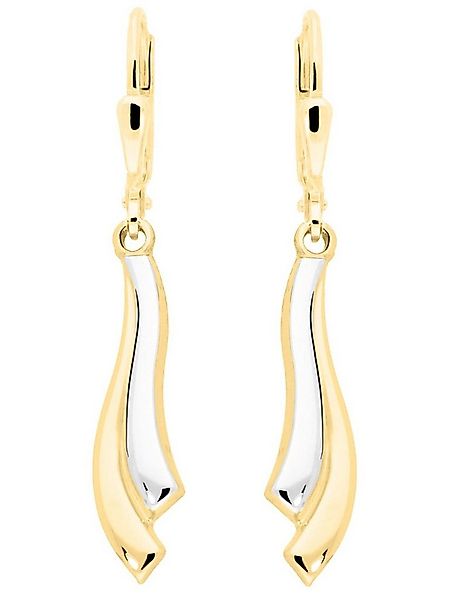 My Gold Paar Ohrhänger Damen Ohrringe hängend Gelb- & Weißgold 333 Gold (8 günstig online kaufen