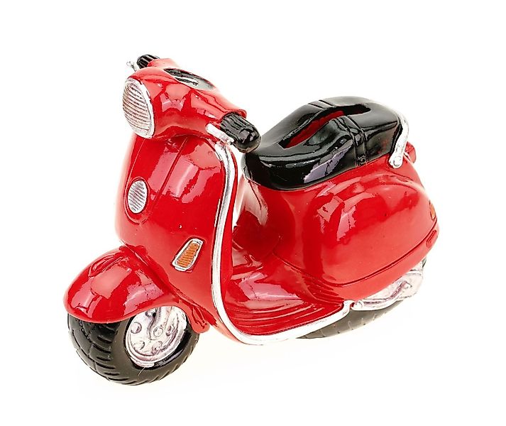 Kremers Schatzkiste Spardose Spardose Motorroller Rot günstig online kaufen
