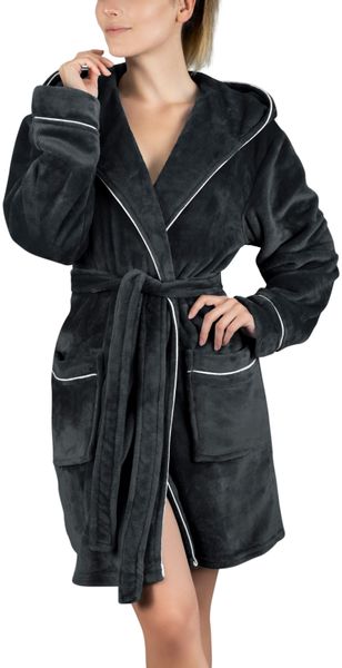 Gräfenstayn Damenbademantel - Kuschelfleece Bademantel Damen günstig online kaufen