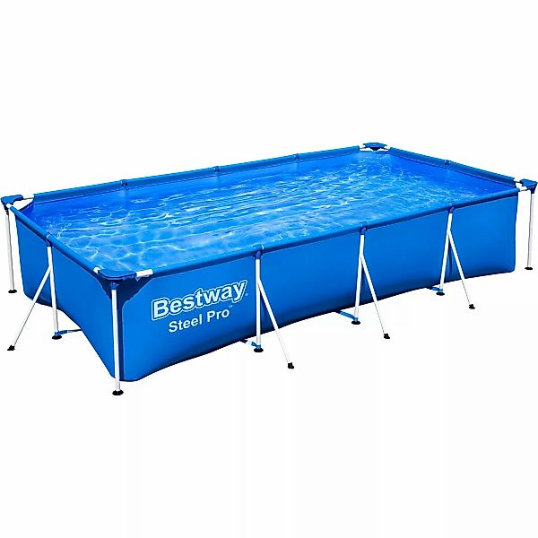 Bestway Framepool "Steel Pro™", Frame Pool ohne Pumpe 400x211x81 cm, dunkel günstig online kaufen