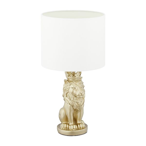relaxdays Tischleuchte Tischlampe Löwe günstig online kaufen