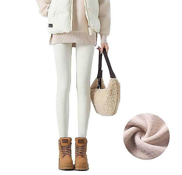 Blusmart Thermoleggings Damen-Warme-Leggings 7/8-Länge für den Winter (Verd günstig online kaufen