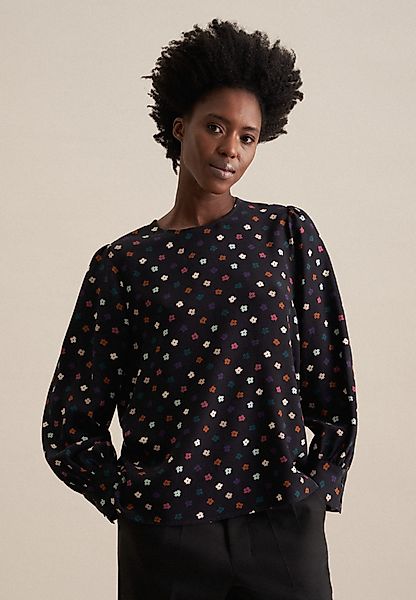 seidensticker Shirtbluse Schwarze Rose Langarm Rundhals günstig online kaufen