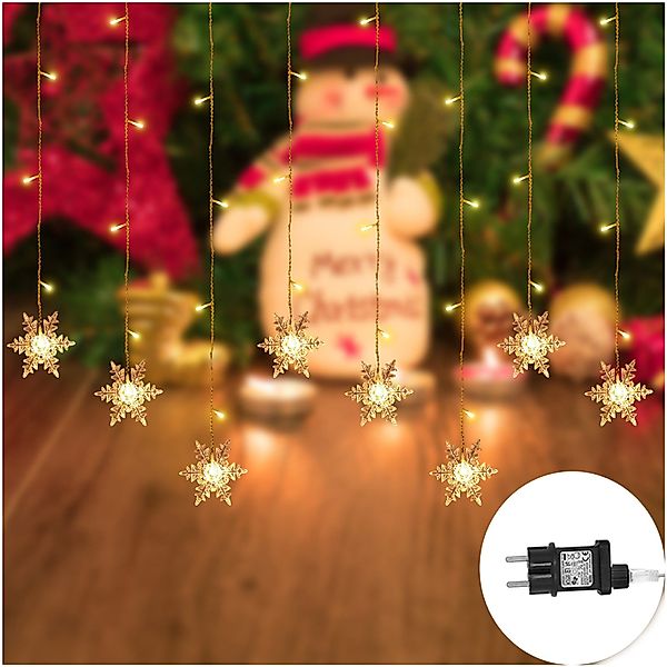 MUPOO Lichtervorhang IP44 warmweiß LED innen günstig online kaufen