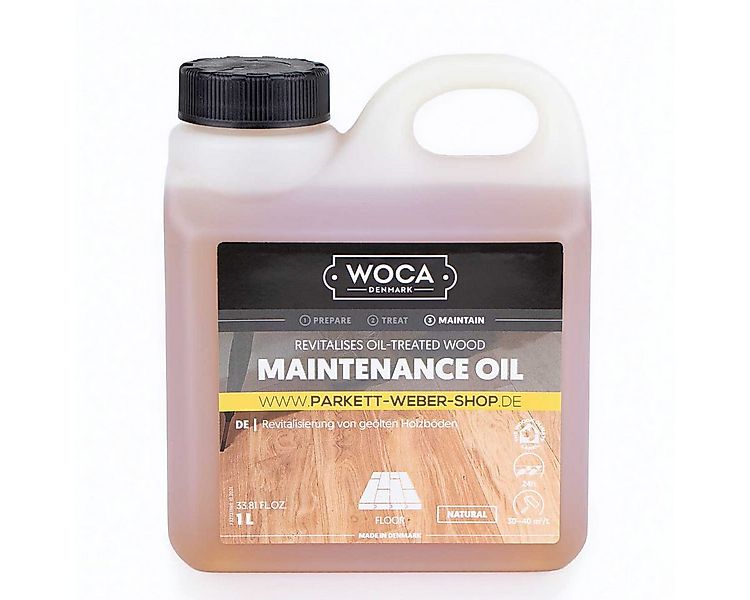 WOCA Woca Pflegeöl (Maintenance Oil) Natur - 1 Liter Holzpflegeöl günstig online kaufen