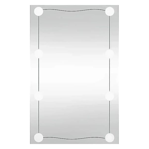 vidaXL Wandspiegel mit LED-Leuchten 50x80 cm Glas Rechteckig 3189156 günstig online kaufen