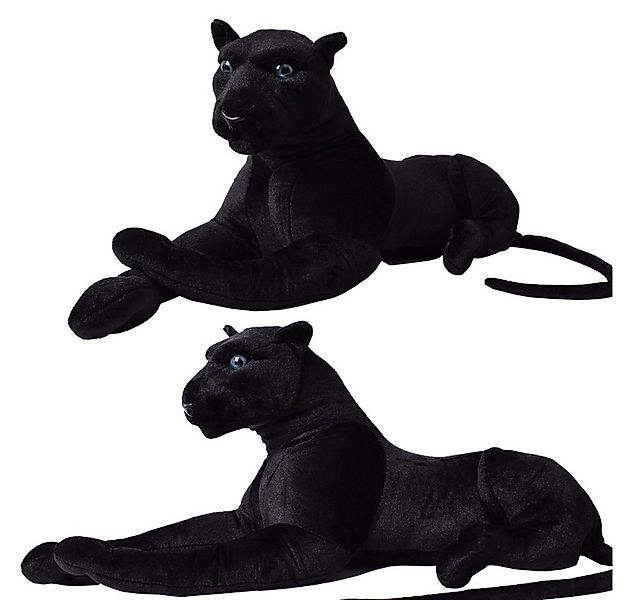 TE-Trend Kuscheltier Panther 80 cm Plüschtier Stofftier Raubkatze Großkatze günstig online kaufen