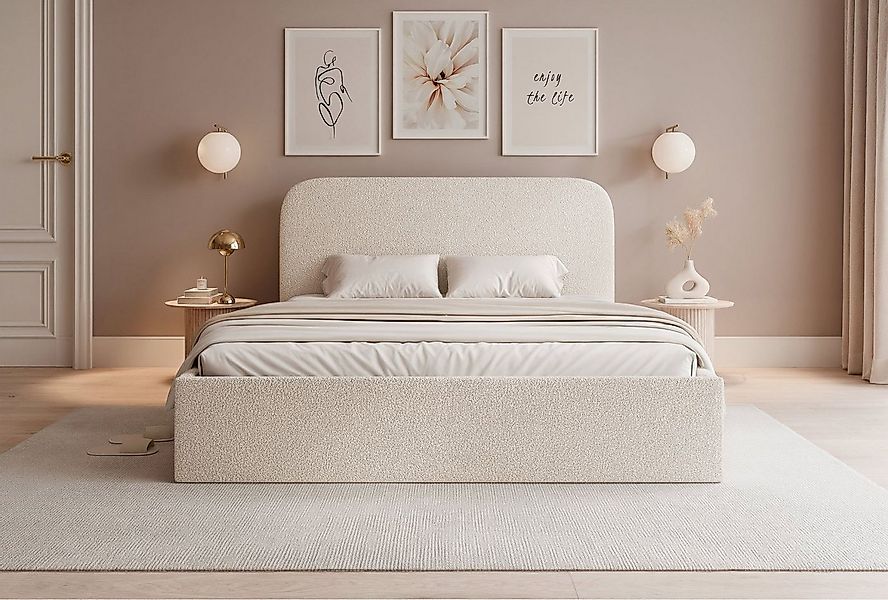 Selsey Polsterbett SONVIVO, Doppelbett mit Bettkasten & Kopfteil, 4 Breiten günstig online kaufen