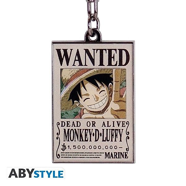 ABYstyle Schlüsselanhänger Keychain "Wanted Luffy" günstig online kaufen