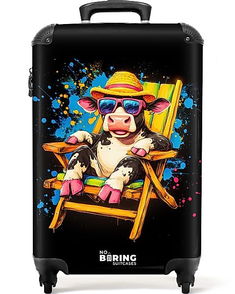 NoBoringSuitcases.com© Hartschalen-Trolley Lustige Sommerkuh Illustration 5 günstig online kaufen