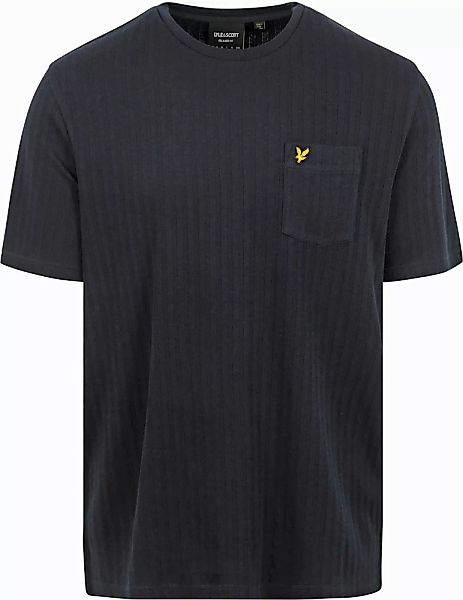 Lyle und Scott Knitted T-Shirt Navy - Größe L günstig online kaufen