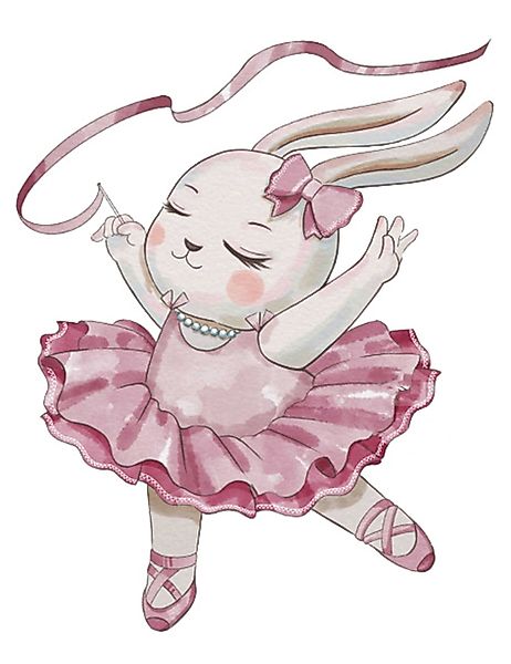 Sipo Wandbild Wandaufkleber Hase, Sterne, Ballerina günstig online kaufen