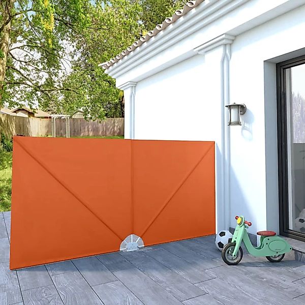 Faltbarer Terrassen-seitenfächer Terracotta-rot 300ã150 Cm günstig online kaufen