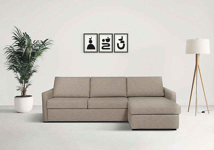 Home affaire Schlafsofa "GOLDPOINT Ecksofa 264 cm, Liegefläche (140/200cm), günstig online kaufen
