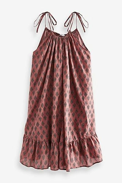 Next Neckholderkleid Sommerkleid aus Baumwolle mit Neckholder-Trägern (1-tl günstig online kaufen