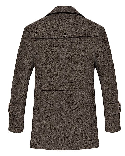 Allthemen Kurzmantel mit abnehmbarem Fake-Kragen günstig online kaufen