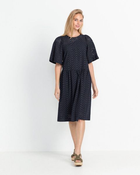 seidensticker Midikleid Kleid mit Lochmuster günstig online kaufen