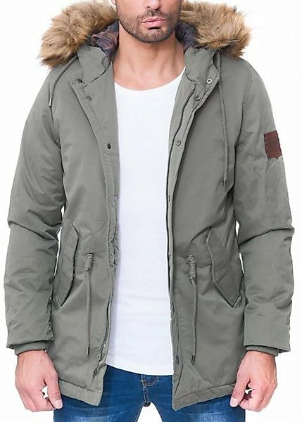 Cipo & Baxx Winterjacke Kapuzen Jacke BA-CM150 (1-St) mit Kunstfell Kragen günstig online kaufen
