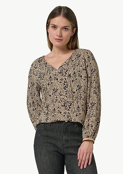 comma Langarmbluse Bluse Bluse mit Bindeband günstig online kaufen