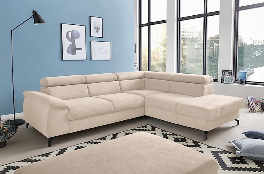COTTA Polstergarnitur »Kitty L-Form, B: 249 bzw. 100 cm (Set: Ecksofa & Hoc günstig online kaufen