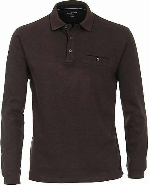 Casa Moda Poloshirt LS Braun - Größe XXL günstig online kaufen