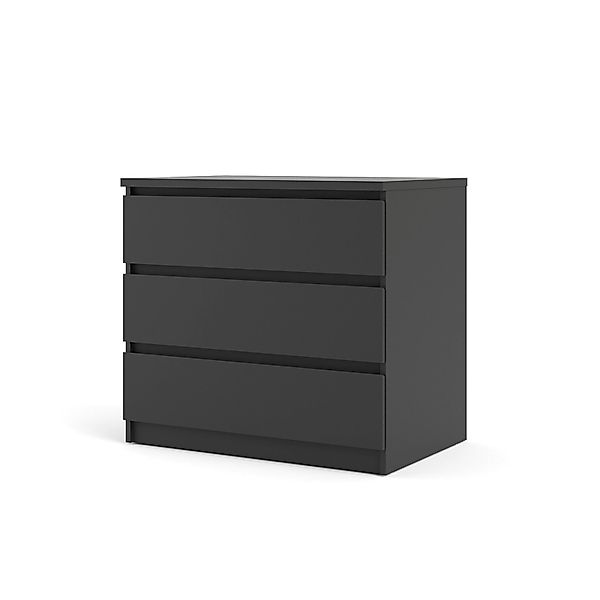 ebuy24 Nada Kommode 3 Schubladen Mattschwarz günstig online kaufen